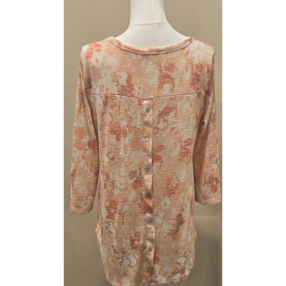 Rose + Olive Lightweight Sweater 3/4 Sleeve Large - Picture 5 of 9